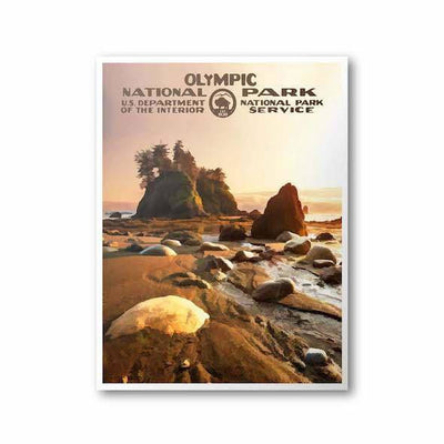 Olympic National Park Poster (Sunset) - Albion Mercantile Co.