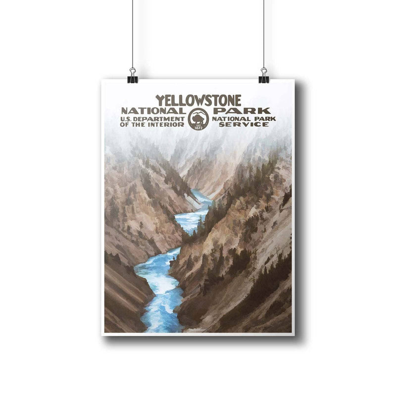 Yellowstone National Park Poster (Canyon) - Albion Mercantile Co.