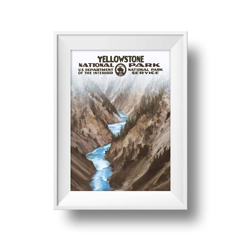 Yellowstone National Park Poster (Canyon) - Albion Mercantile Co.