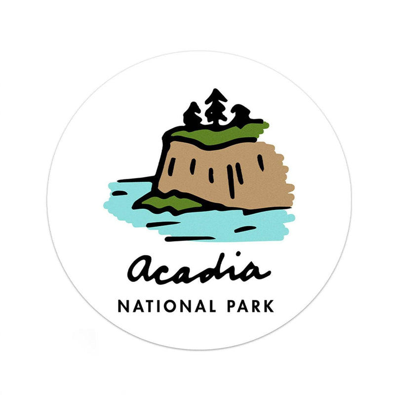 Acadia National Park Sticker | Multiple Sizes Available - Albion Mercantile Co.