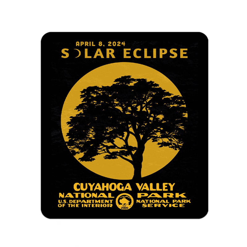 Cuyahoga Valley National Park Solar Eclipse 2024 Sticker | 2024 Great American Solar Eclipse Sticker - Albion Mercantile Co.
