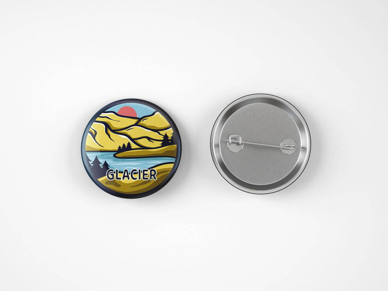Glacier National Park Button Pin - Albion Mercantile Co.