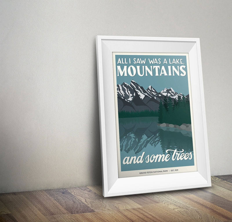 Grand Teton National Park Poster | Subpar Parks Poster - Albion Mercantile Co.