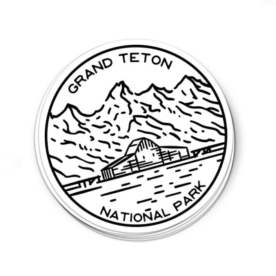 Grand Teton National Park Sticker | National Park Decal - Albion Mercantile Co.