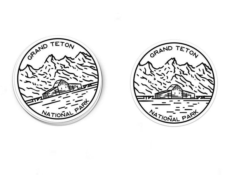 Grand Teton National Park Sticker | National Park Decal - Albion Mercantile Co.