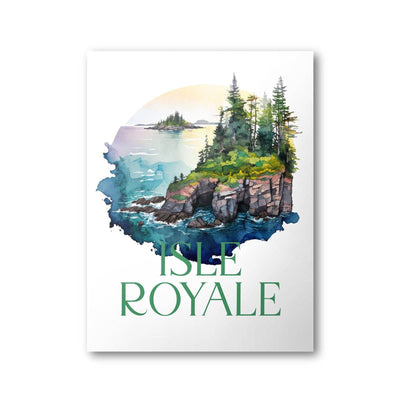 Isle Royale National Park Poster | Watercolor National Park Poster - Albion Mercantile Co.