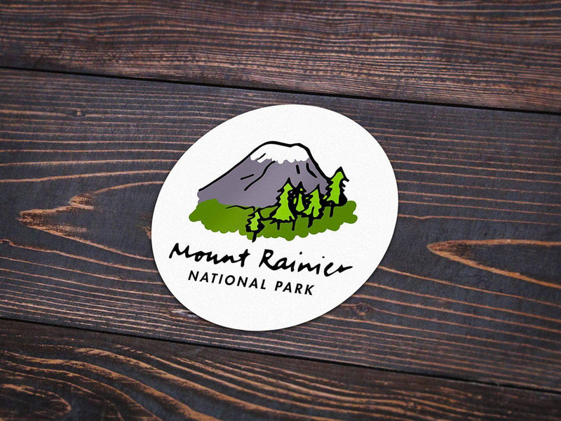 Mount Rainier National Park Sticker - Albion Mercantile Co.
