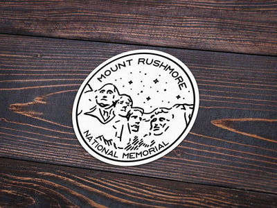 Mount Rushmore National Memorial Sticker | National Park Decal | Multiple Sizes Available - Albion Mercantile Co.