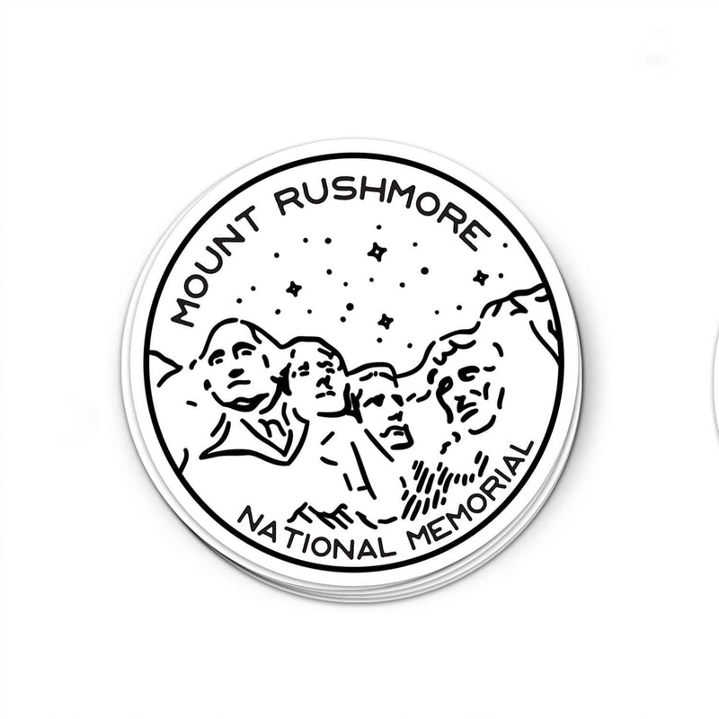 Mount Rushmore National Memorial Sticker | National Park Decal | Multiple Sizes Available - Albion Mercantile Co.