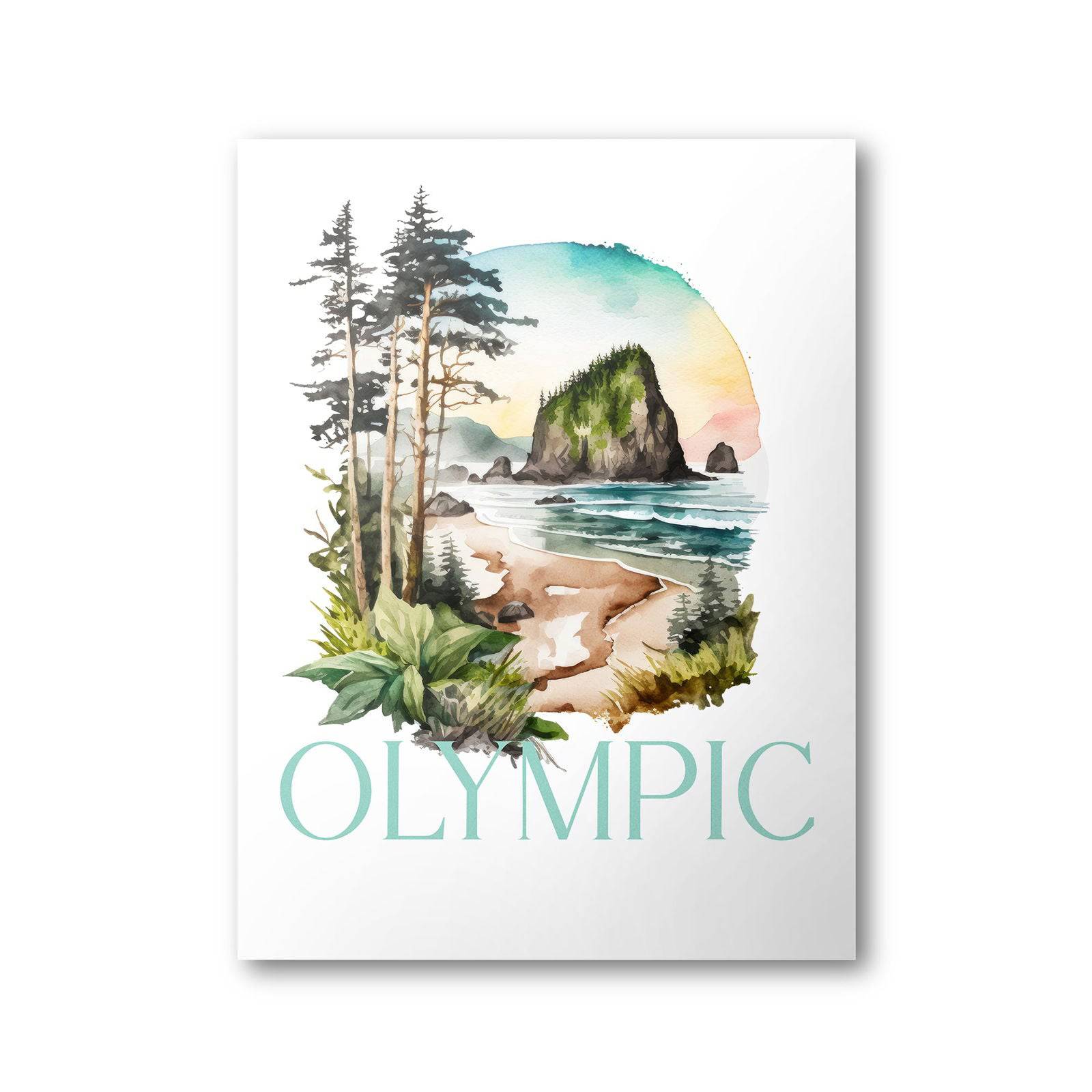 Olympic national park poster