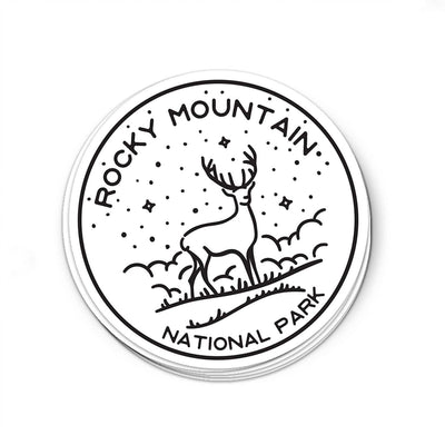 Rocky Mountain National Park Sticker | National Park Decal - Albion Mercantile Co.