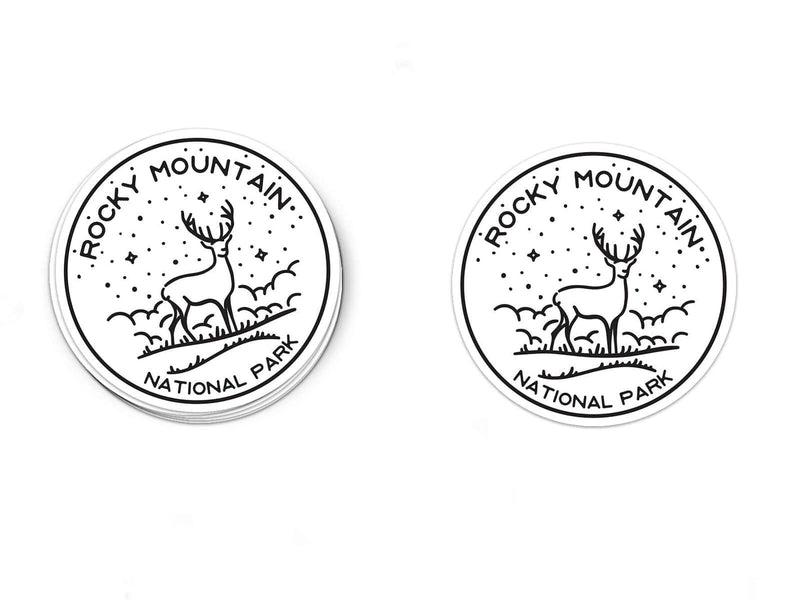 Rocky Mountain National Park Sticker | National Park Decal - Albion Mercantile Co.