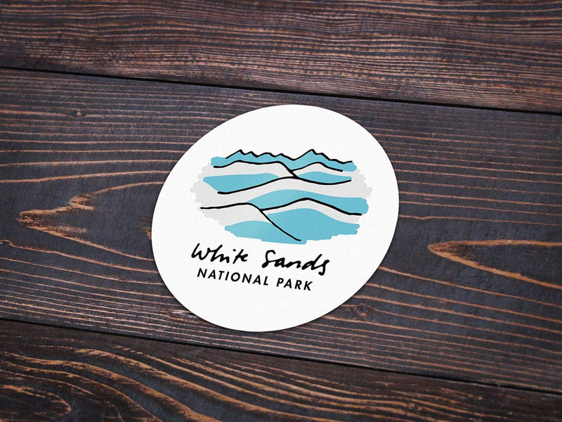 White Sands National Park Sticker | National Park Sticker | Multiple Sizes Available - Albion Mercantile Co.