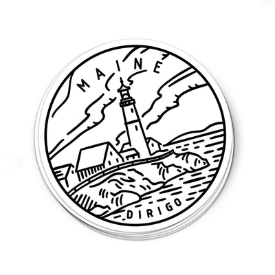 Maine Sticker - Albion Mercantile Co.