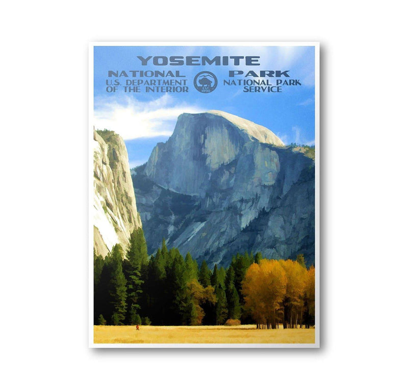 Yosemite National Park Poster (Half Dome)