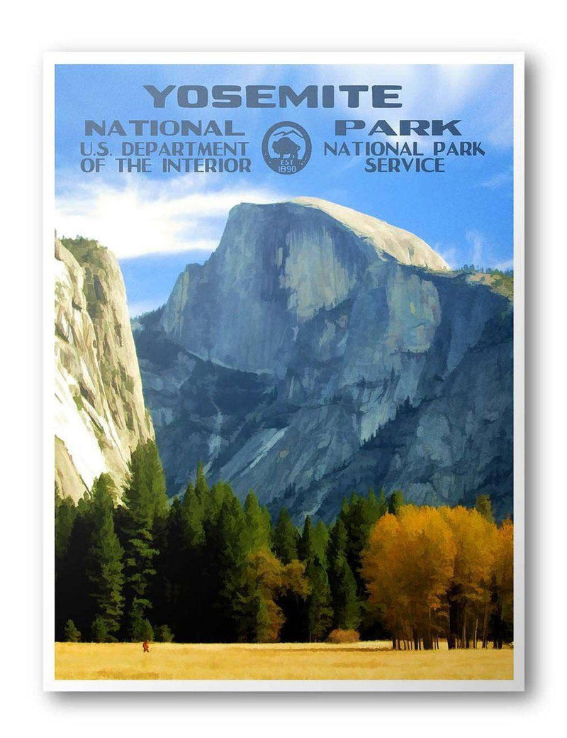 Yosemite National Park Poster (Half Dome)