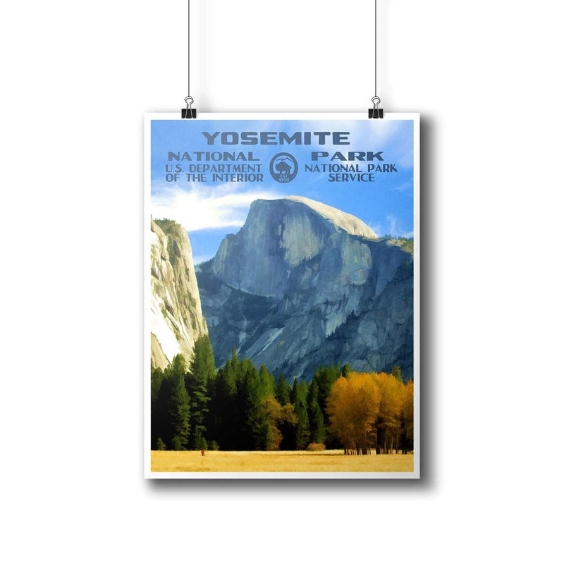 Yosemite National Park Poster (Half Dome)