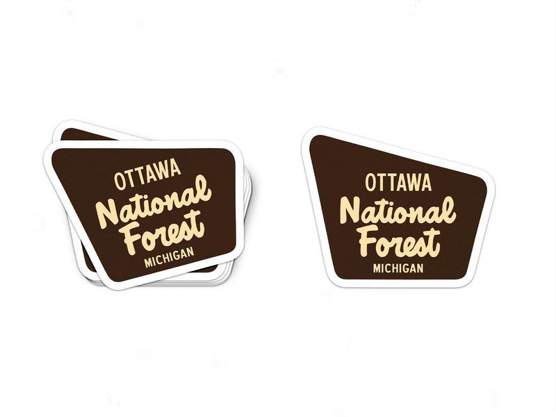 Ottawa National Forest Sticker | Michigan Bumper Sticker | Water Bottle | Travel | Laptop | Waterproof