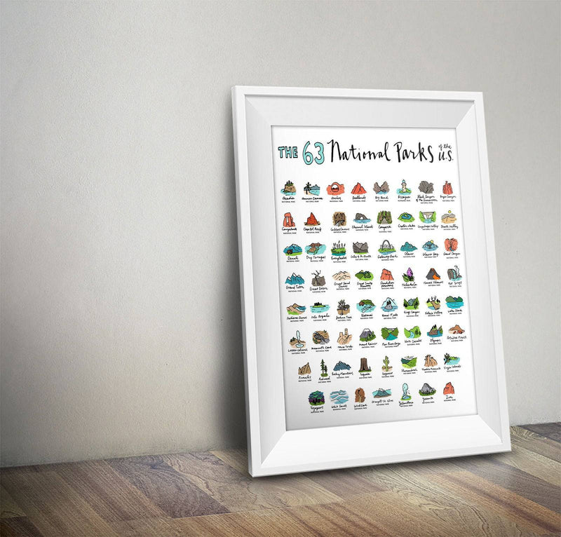 63 National Parks Poster