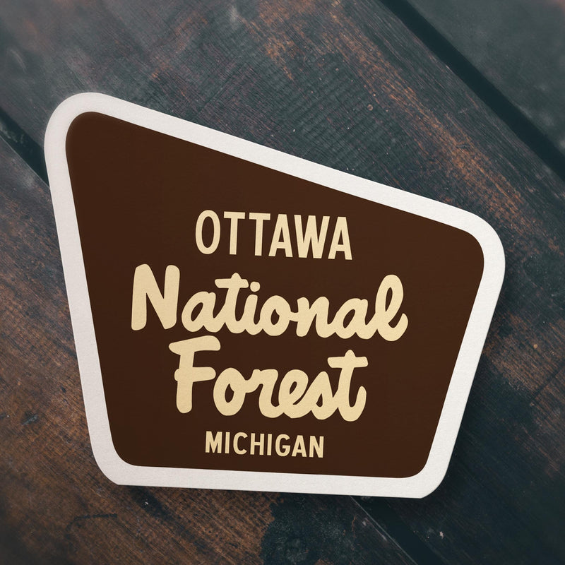 Ottawa National Forest Sticker | Michigan Bumper Sticker | Water Bottle | Travel | Laptop | Waterproof