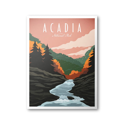 Acadia National Park Poster - Albion Mercantile Co.