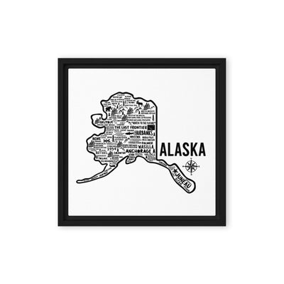 Alaska Framed Canvas Print - Albion Mercantile Co.