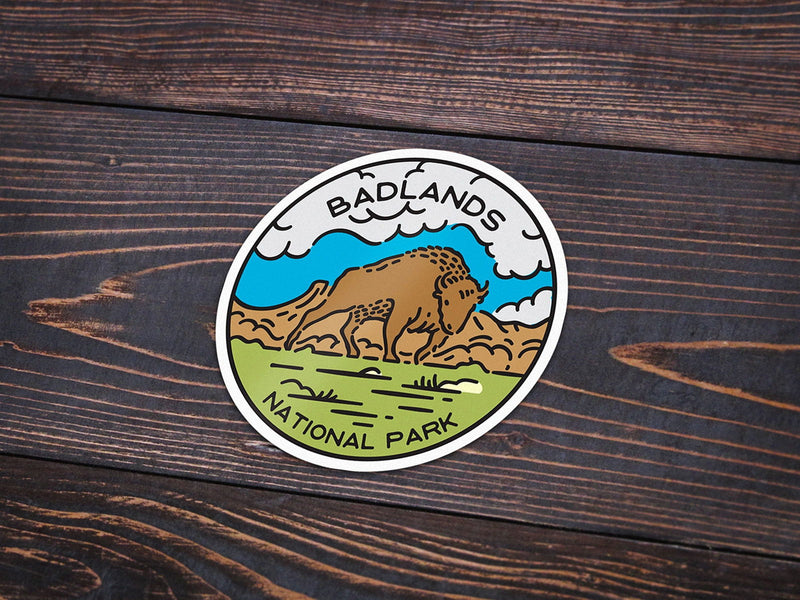 Badlands National Park Sticker - Albion Mercantile Co.