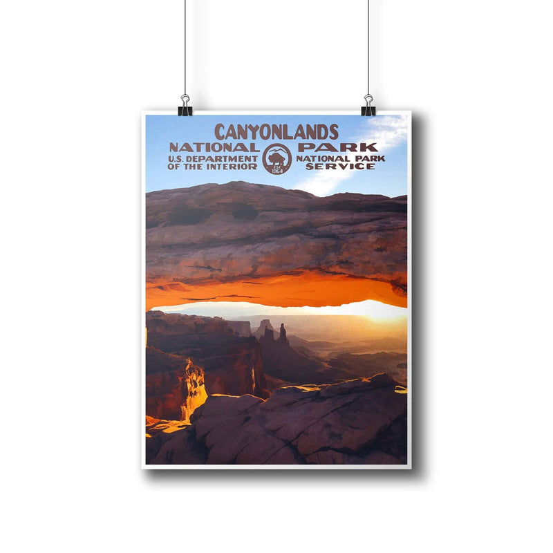 Canyonlands National Park Poster (Mesa Arch) - Albion Mercantile Co.