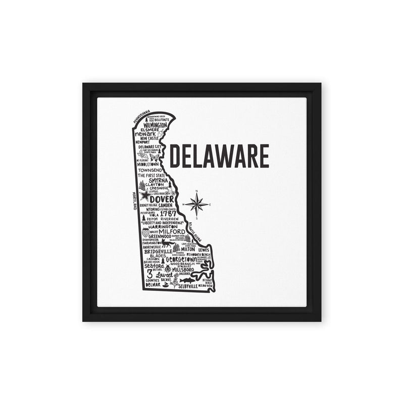 Delaware Framed Canvas Print - Albion Mercantile Co.