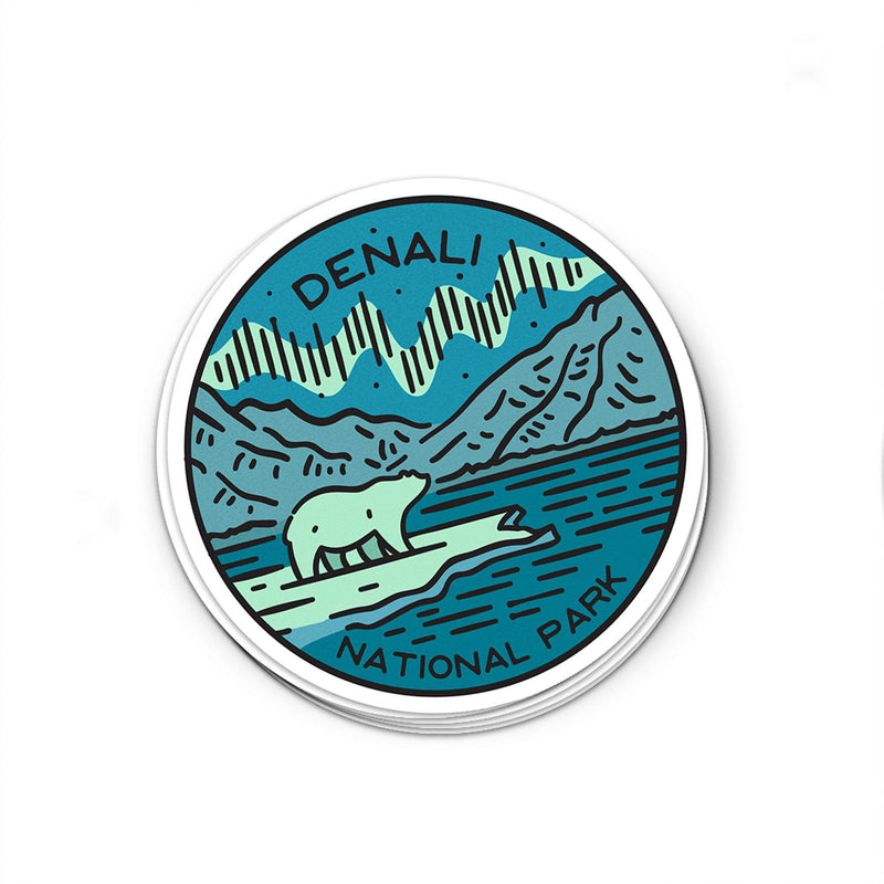 Denali National Park Sticker - Albion Mercantile Co.