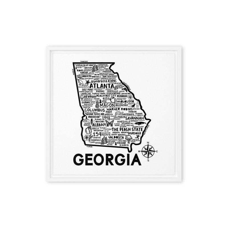 Georgia Framed Canvas Print - Albion Mercantile Co.