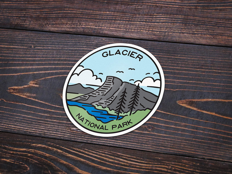 Glacier National Park Sticker | National Park Decal