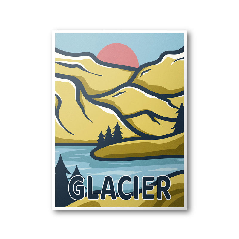 Glacier National Park Poster - Albion Mercantile Co.