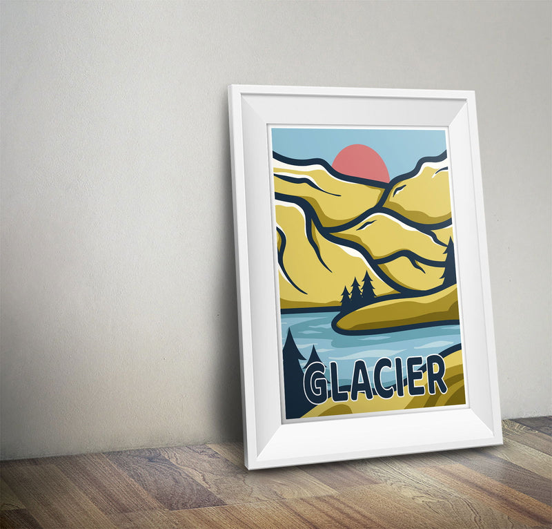 Glacier National Park Poster - Albion Mercantile Co.