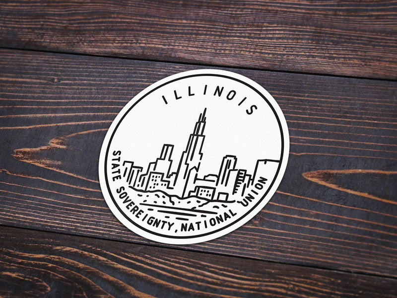 Illinois Sticker - Albion Mercantile Co.