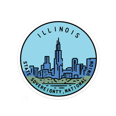 Illinois Sticker - Albion Mercantile Co.