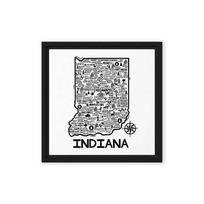 Indiana Framed Canvas Print - Albion Mercantile Co.