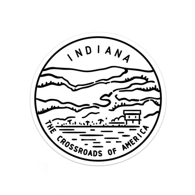 Indiana Sticker - Albion Mercantile Co.