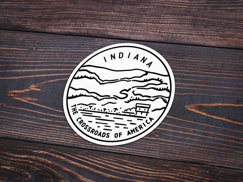 Indiana Sticker - Albion Mercantile Co.