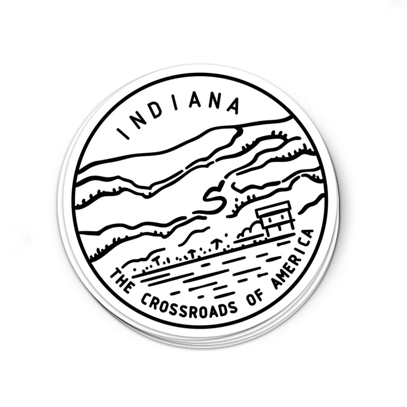 Indiana Sticker - Albion Mercantile Co.