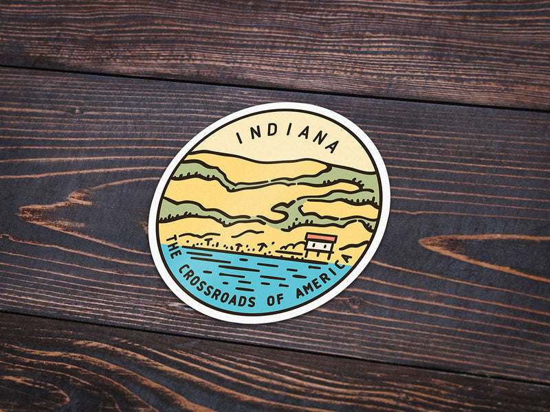 Indiana Sticker - Albion Mercantile Co.