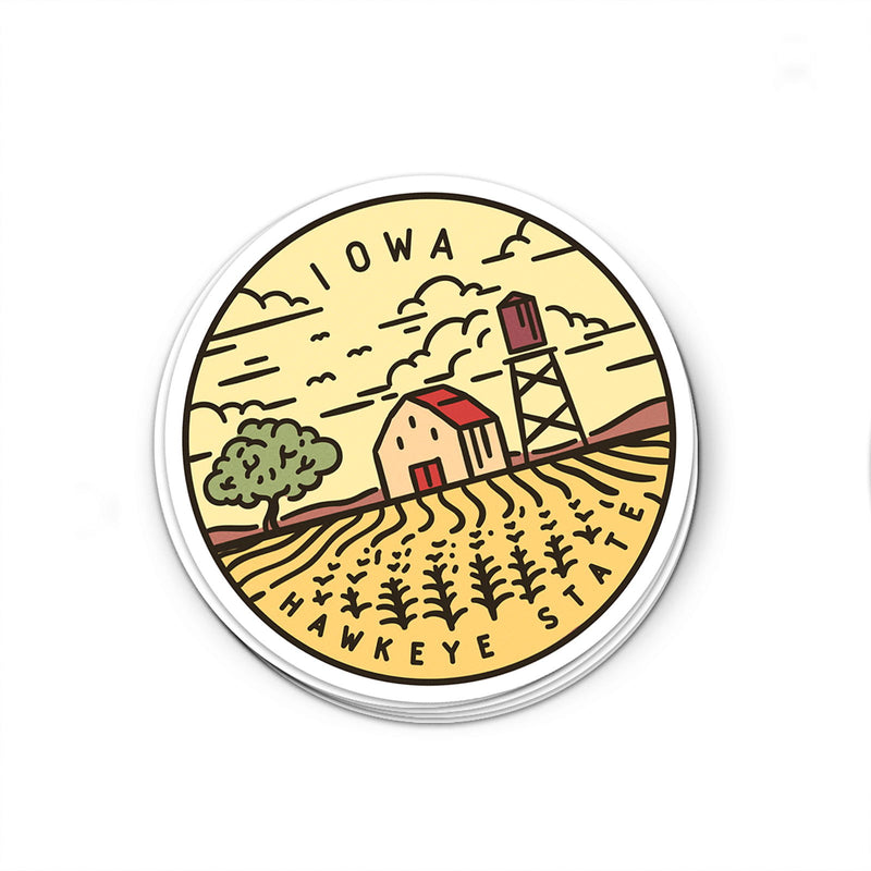 Iowa Sticker - Albion Mercantile Co.