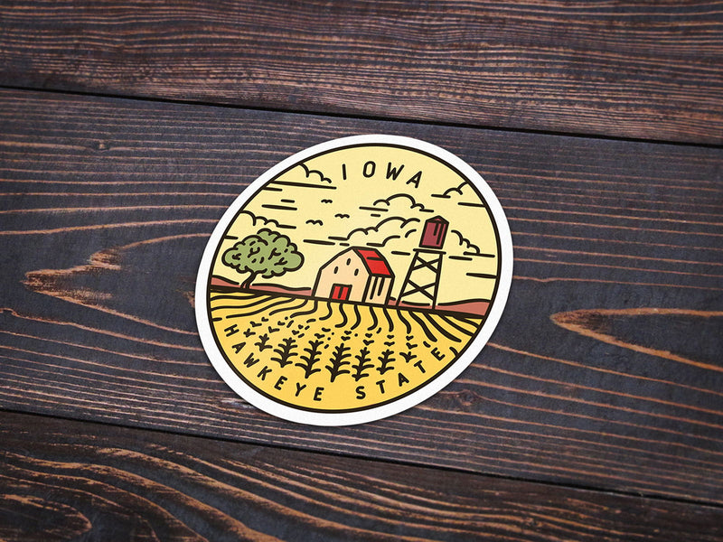 Iowa Sticker - Albion Mercantile Co.