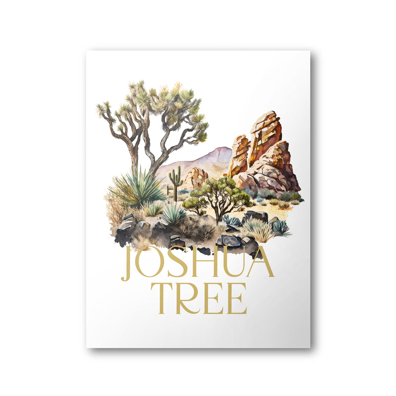 Joshua Tree National Park Poster | Watercolor National Park Poster