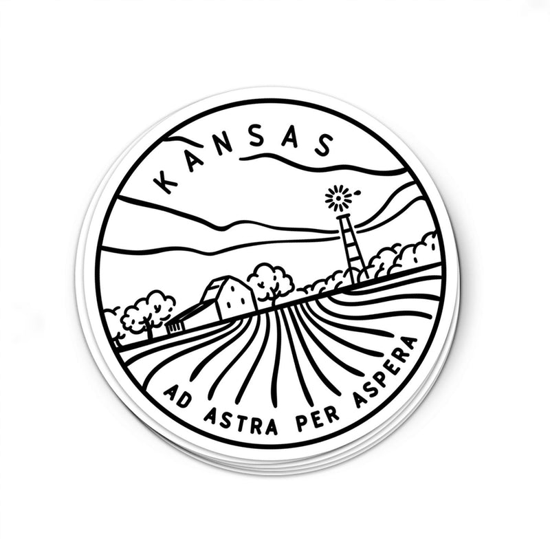 Kansas Sticker - Albion Mercantile Co.