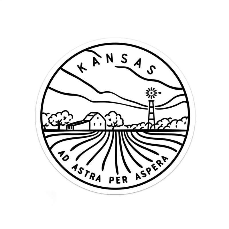 Kansas Sticker - Albion Mercantile Co.