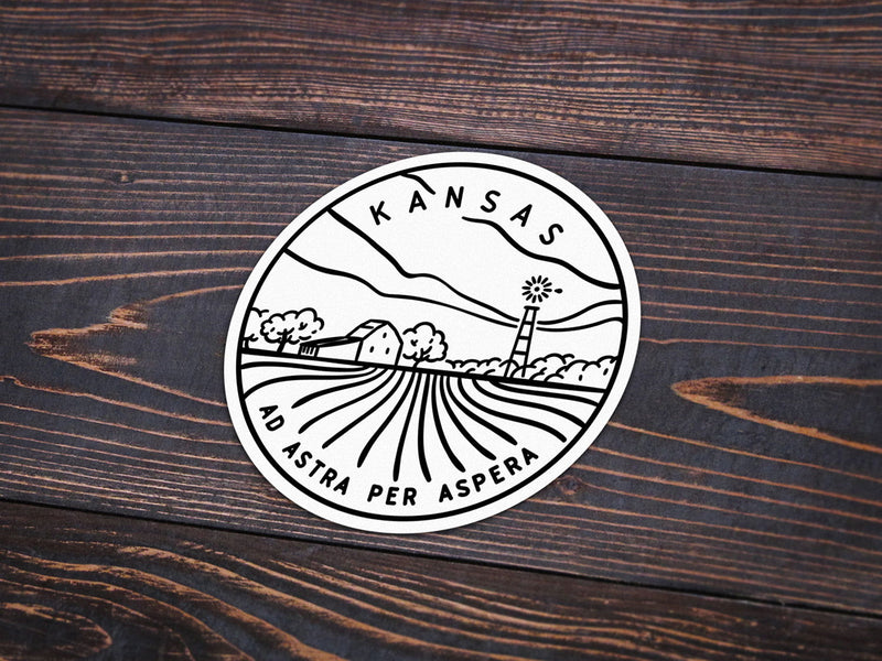 Kansas Sticker - Albion Mercantile Co.