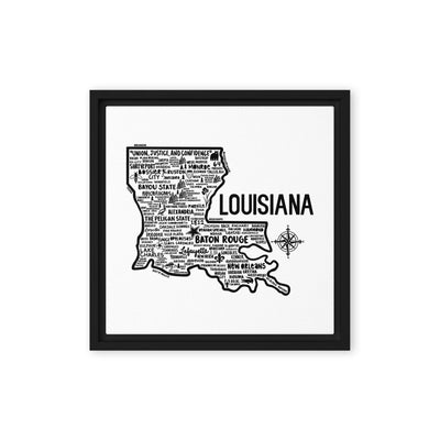 Louisiana Framed Canvas Print - Albion Mercantile Co.