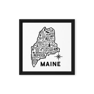 Maine Framed Canvas Print - Albion Mercantile Co.