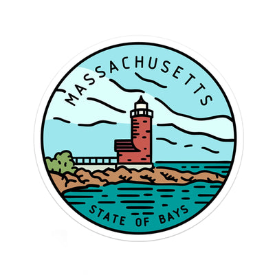 Massachusetts Sticker - Albion Mercantile Co.